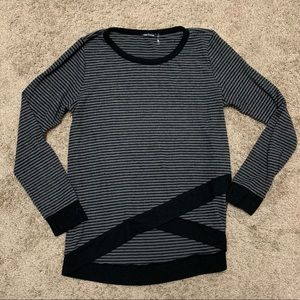 Pink clover striped sweater